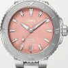 Donne Ferragamo Orologi | Orologio Aquis Date Automatico 36,5 Mm In Acciaio Inossidabile E Madreperla - Rosso - Taglia Unica