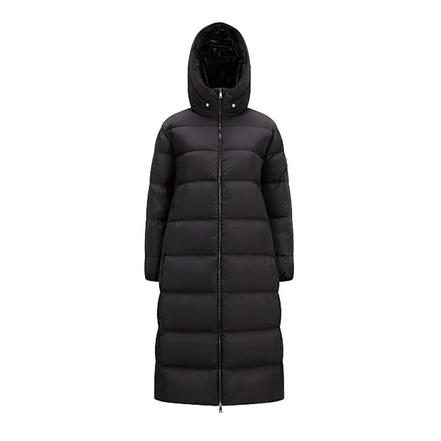 Donne Moncler Cappotti | Piumino Lungo Bondree Nero Taglia 0