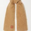 Donne Alanui Sciarpe | Sciarpa In Misto Mohair Con Frange Applicate - Marrone - Taglia Unica