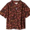 Donne Liverpool LA Camicie | Camicia Beaufort Floral Camp In Rum Uvetta A Nordstrom, Taglia X-Small