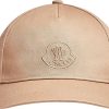 Donne Moncler Tappi | Berretto Da Baseball Con Logo Ricamato Beige Taglia Unica