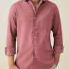 Uomini Paul Smith Camicie | Camicia Rossa In Cotone Garzato