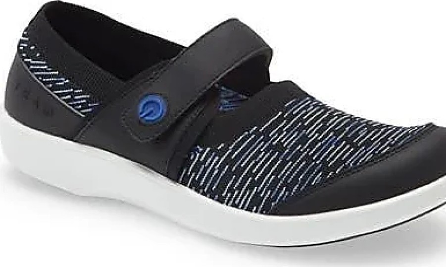 Donne Spirito facile Scarpe Di Pelle | Alegria Qutie Mary Jane Piatta In Pelle Blu Dash A Nordstrom, Taglia 10,5Us