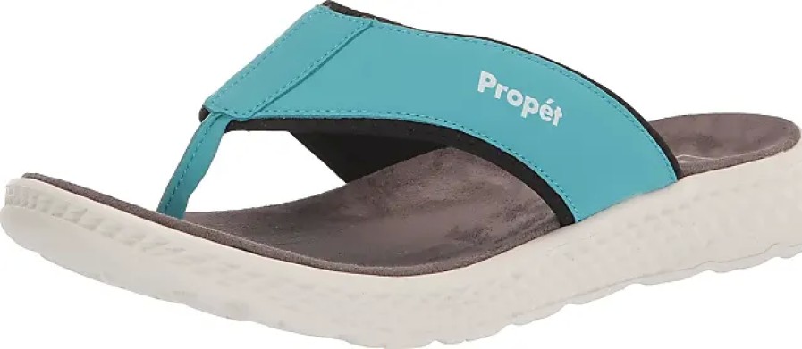 Donne Roxy Infradito | Sandali Infradito Propet Travelactiv Ft Da Donna, Verde Acqua, 10 Narrow Us