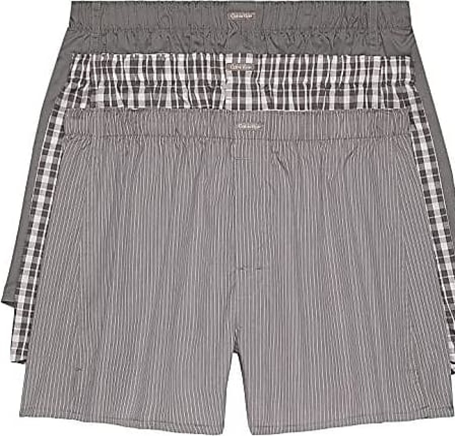 Uomini Alo Yoga Biancheria Intima | Boxer In Tessuto Cotton Classics, Confezione Multipla (Grigio Medio), Intimo Da Uomo