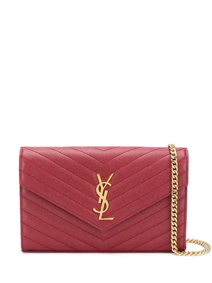 Donne Sonia Rykiel Borse | Pochette Con Busta Monogramma - Donna - Pelle - Taglia Unica - Rossa